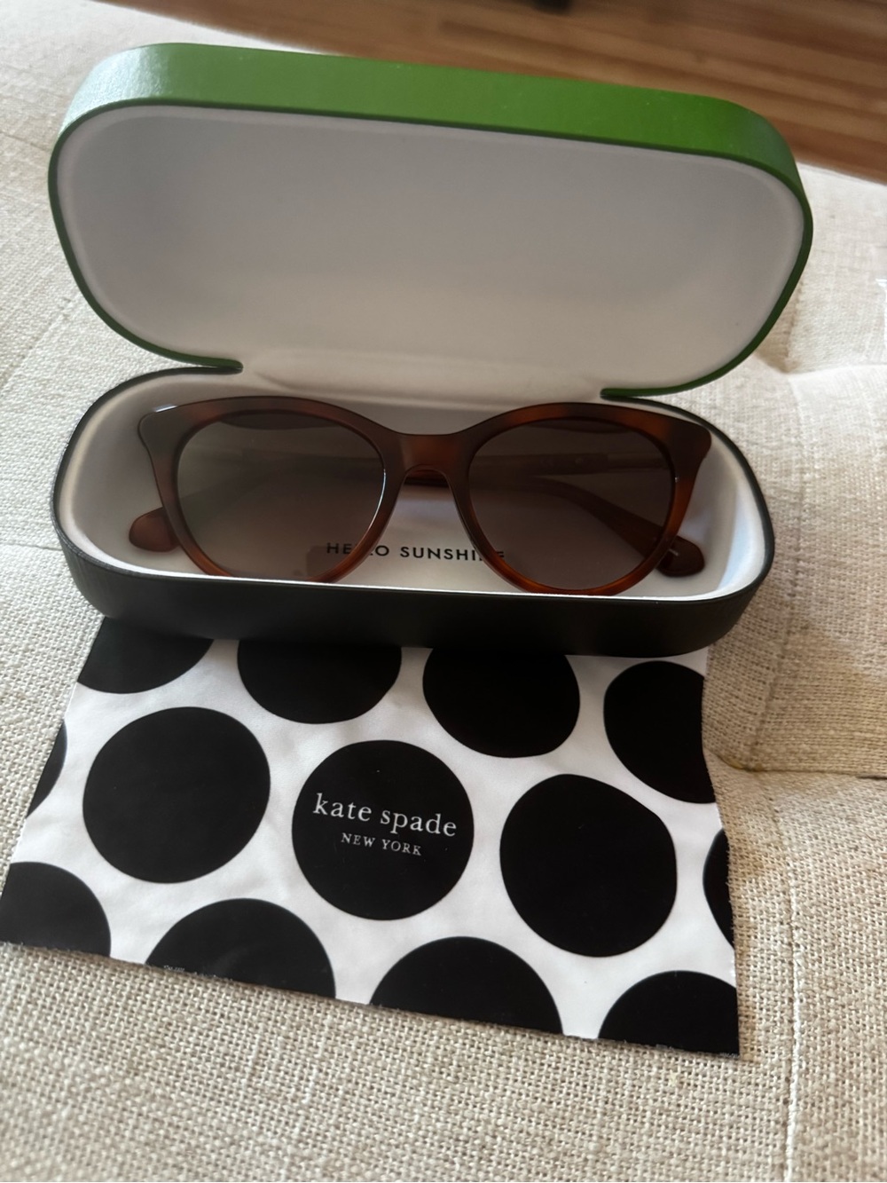 kate spade Janalynn Brown Sunglasses with Gradient Brown Lenses